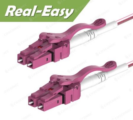 Rel-Easy OM4 듀플렉스 광섬유 패치 코드 LSZH 2M - OM4 이중 광섬유 패치 코드.